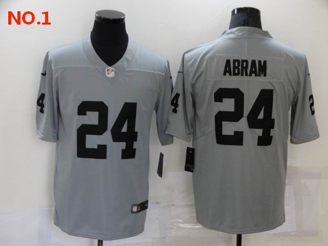 Men's Las Vegas Raiders #24 Johnathan Abram Jerseys-38